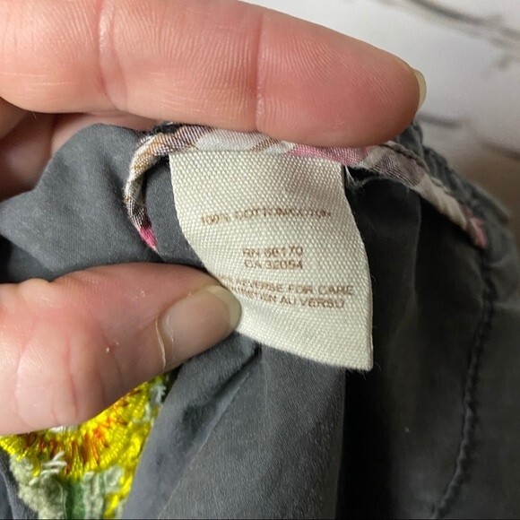 Free People Deconstruction Gray/Blue Pleated Trench/Utility Coat Size Small - Picture 8 of 9